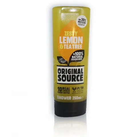 Zesty Lemon & Tea Tree douchegel – 250 ml – Original Source – afbeelding 2