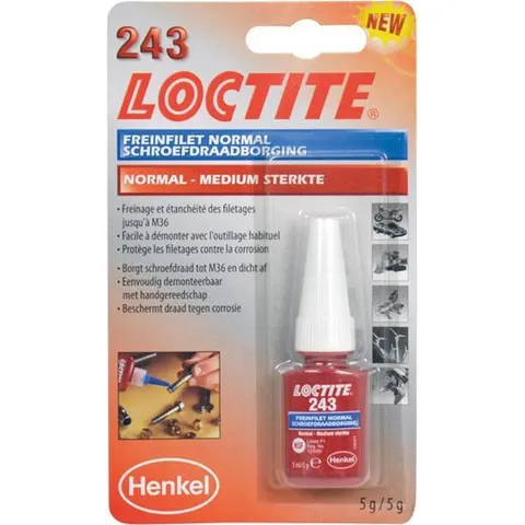 Loctite 243 Schroefdraadborgmiddel 5mg – afbeelding 2