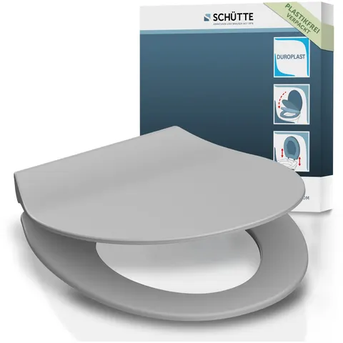 Schütte Duroplast wc-bril grijs – afbeelding 2