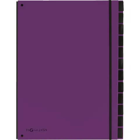 Sorteermap Pagna Trend A4 12 tabs lila – afbeelding 3