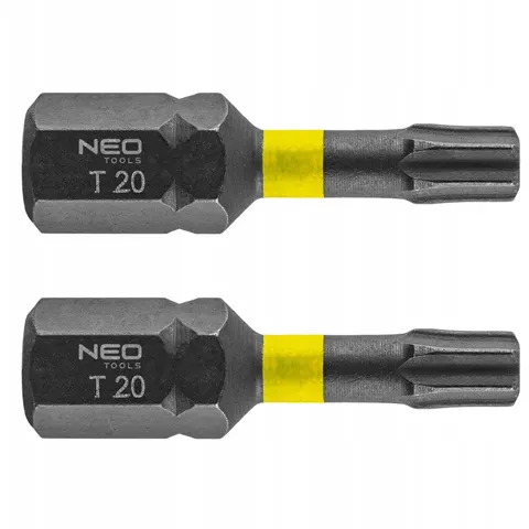 2x TX20 Slagmoerbitsen 25mm - NEO TOOLS – afbeelding 2