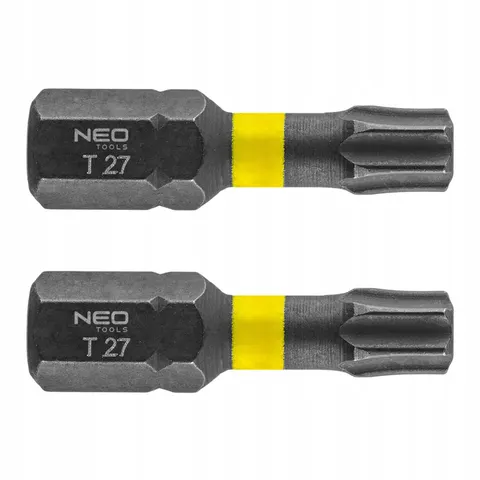 NEO TOOLS Slagbits TORX TX27 25mm Set 2 Stuks – afbeelding 2