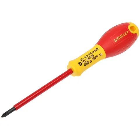 Stanley FatMax Schroevendraaier Phillips VDE PH1 X 100mm – afbeelding 2