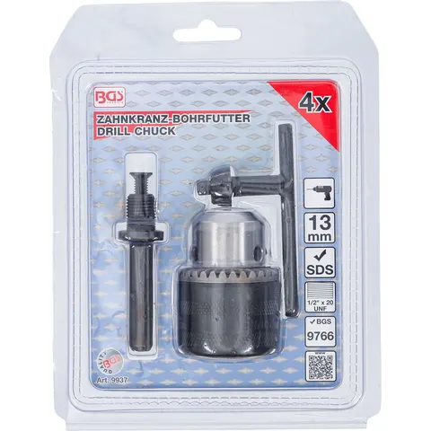 Mandrin à clé 13 mm 4 pièces BGS ; BGS technic (9937) – image 2