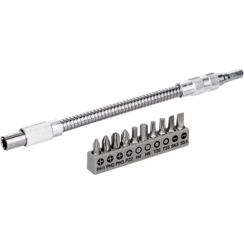 Bosch bitset 11-delig met flexibele metalen verlenging 200 mm - 2608522376 – afbeelding 2