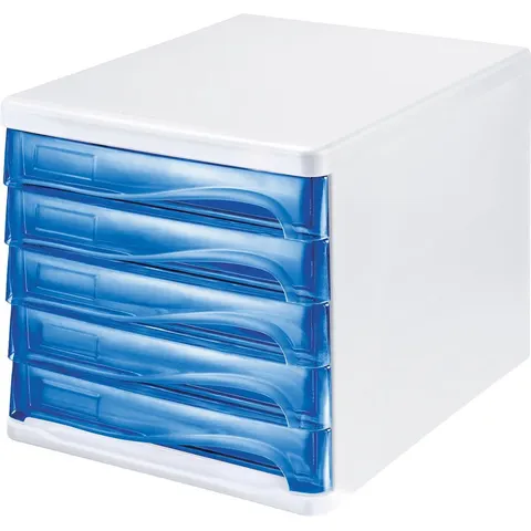 helit ladebox, 5 schuifladen, A4, polypropeen – H6129430 – afbeelding 2
