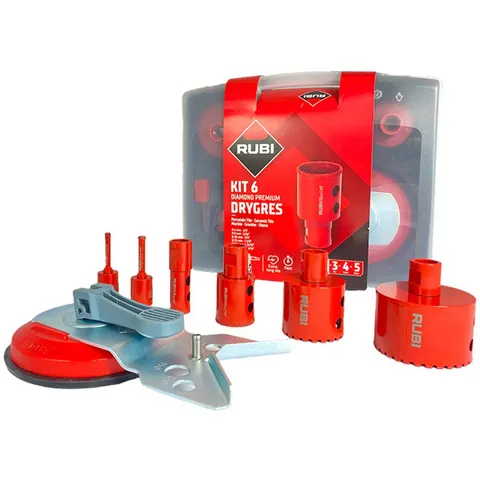 Rubi Drygres Premium diamantboren set 6 delig (M14) – afbeelding 2