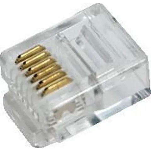 LogiLink modulair Plug for flat cables, RJ12 6P6C – afbeelding 2
