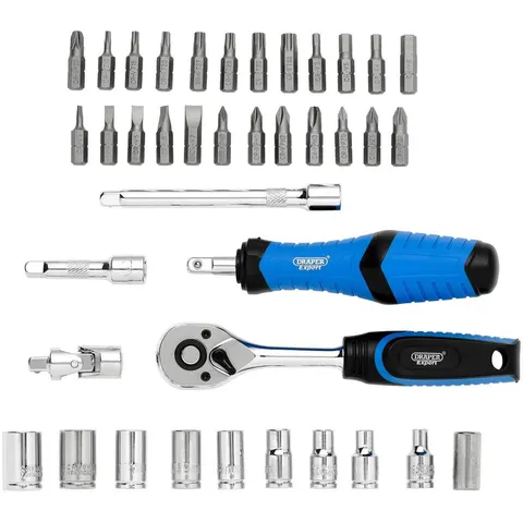 Draper 1/4" doppenset en bitset, 39-delig – afbeelding 2