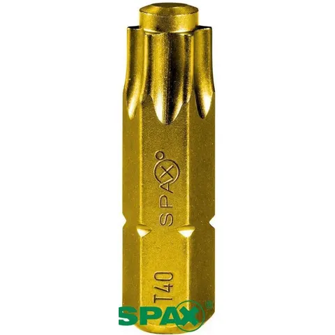 Spax Bit TX40 goud blister van 5 bits – afbeelding 2