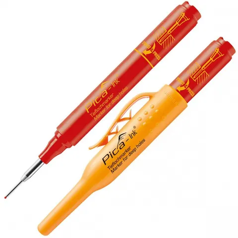 Pica diepgatmarkeerstift Rood – afbeelding 2