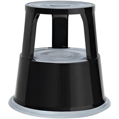 Rollhocker gemaakt van metaal, blauw – afbeelding 2