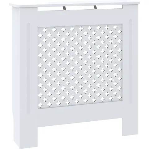 vidaXL Cache-radiateur MDF Blanc 78 cm – 155127 – image 2