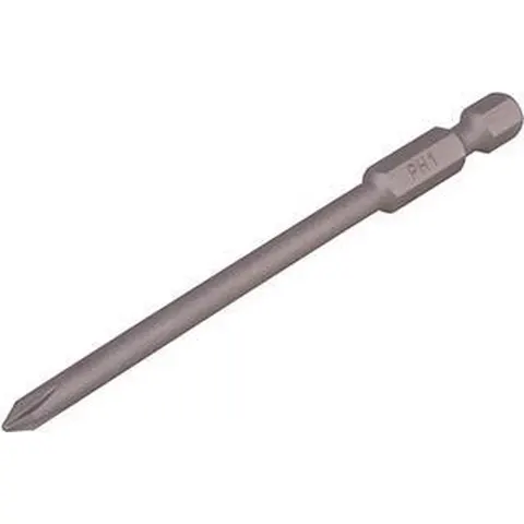 wolfcraft - Kruiskop PH1 - Extra lang - 89 mm - Solid-bit - 1241000 – afbeelding 2