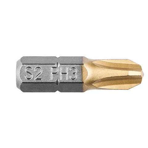 Schroefbits PH3 x 25 mm (2 stuks) - S2 TiN Staal – afbeelding 2
