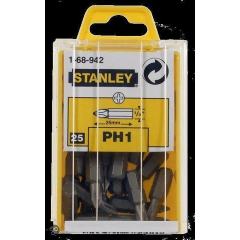 Stanley 1/4" Bits Phillips Nr1 – afbeelding 2