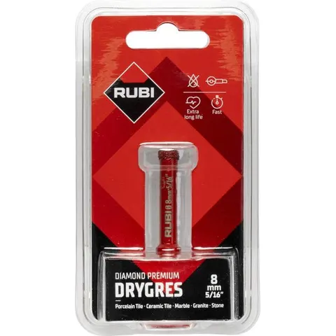 Rubi Drygres Premium diamantboor 8 mm (M14) – afbeelding 2