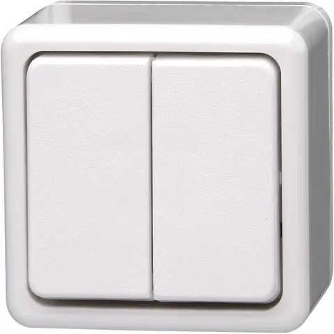 Kopp - Opbouw schakelaar - Serie - 10A/250V - Wit – afbeelding 2