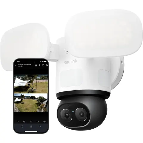 Camera de securite exterieure Reolink Floodlight F850W 4K double lentille – image 2