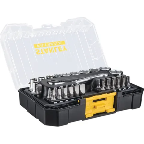 Stanley Fatmax PRO-STACK - Dopsleutelset - 37-delige Set - 1/4" aansluiting – afbeelding 2