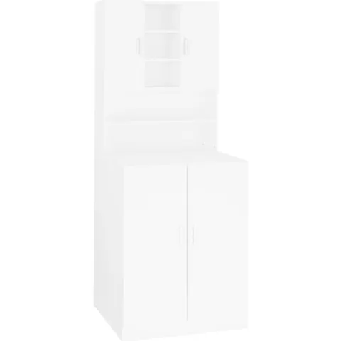 vidaXL Meuble pour machine à laver Blanc – image 2