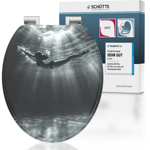 SCHÜTTE MDF WC-zitting DEEP DIVE, met valrem – afbeelding 2