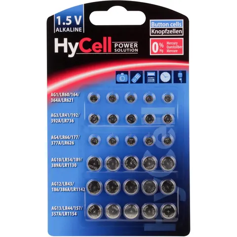 HyCell Knoopcelset 30 stuk(s) – afbeelding 2