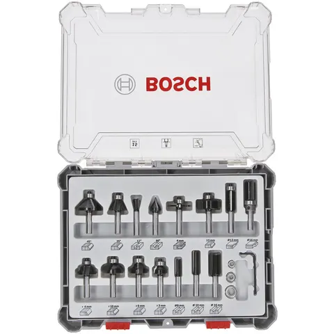 Bosch frezenset gemengd 15-delig – afbeelding 2