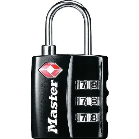 MasterLock TSA bagagehangslot 30mm 4680EURDBLK – afbeelding 2
