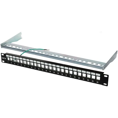 Keystone Patchpanel 24 Poorts SNAP IN - Kabelverbinder - Kabel Connector – afbeelding 2
