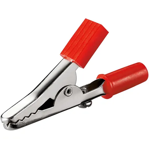 Goobay Tools Krokodilklem, lengte 45 mm, rood – afbeelding 2