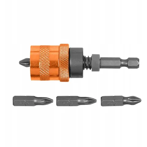 5x Magnetische bitadapter 1/4" HEX 65 mm - Set – afbeelding 2