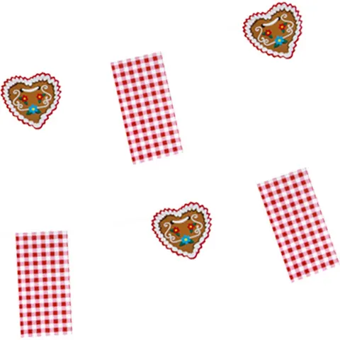 Papstar Slinger 'Alpenfestijn', rood / wit – afbeelding 2