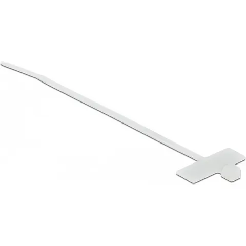 Tie-wraps 100 x 2,5mm / transparant - met label (10 stuks) – afbeelding 2
