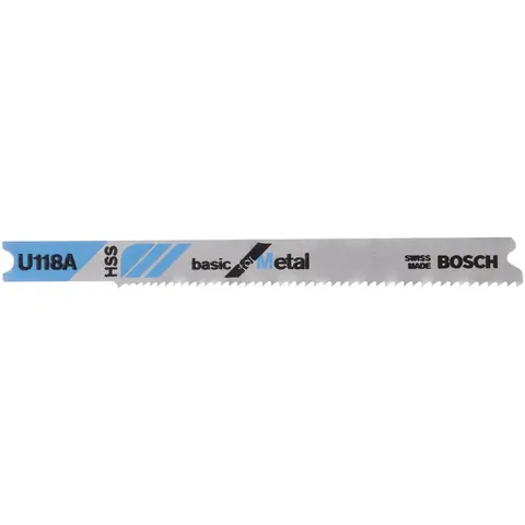 Bosch - Decoupeerzaagblad U 118 A Basic for Metal - 3 stuks – afbeelding 2