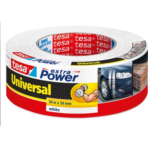 Duct tape tesa® extra Power Universal 50mx50mm wit – afbeelding 2