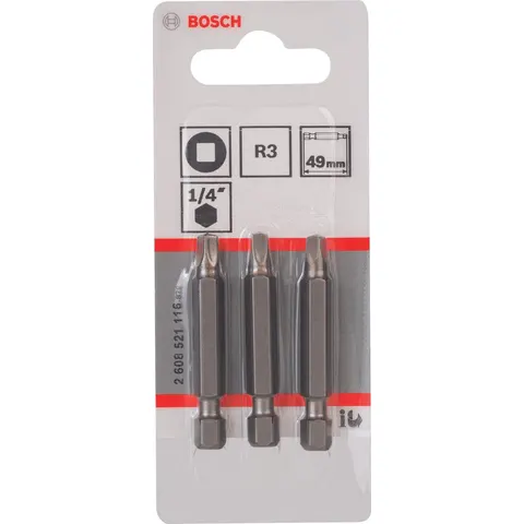 "BIT 4-KANT 3 XH 1/4"" 49MM (3)" – afbeelding 2