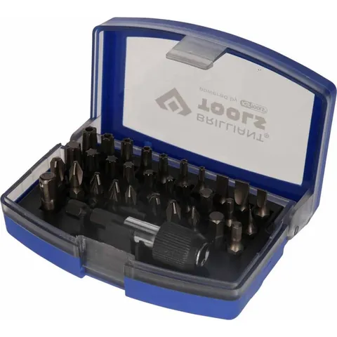 BRILLIANT TOOLS 32-delige Schroevendraaierbitset 1/4" staal – afbeelding 2