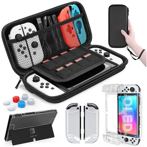 INF Boîtier Nintendo Switch OLED avec accessoires – image 2
