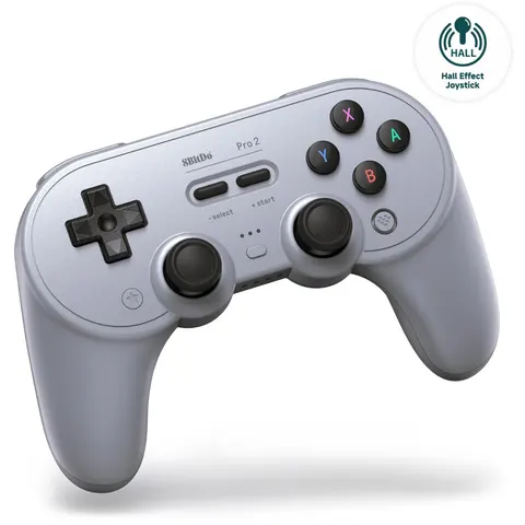8BitDo PRO 2 - Wireless Gamepad - Hall Edition - Grey Multi – afbeelding 2