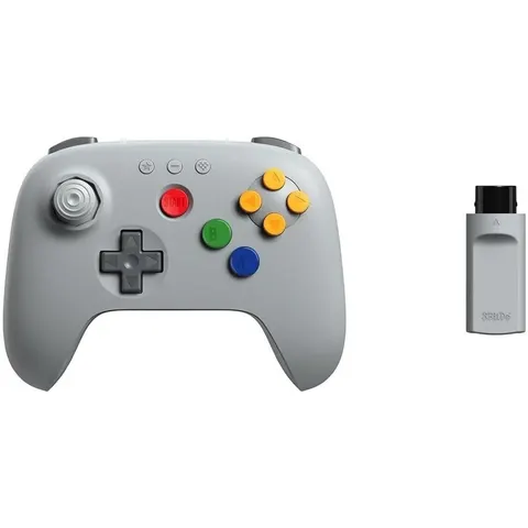 8BitDo 64 Wireless 2.4G - Classic Grey - Controller – afbeelding 2