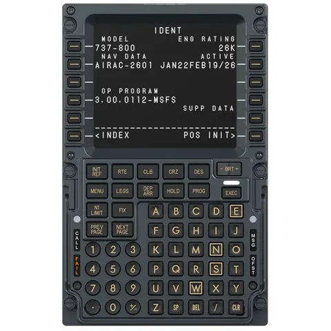 MOZA MB7F Flight Computer Display – 737 CDU – 5,1" IPS Display – Boeing Flight Simulator – PC – afbeelding 2