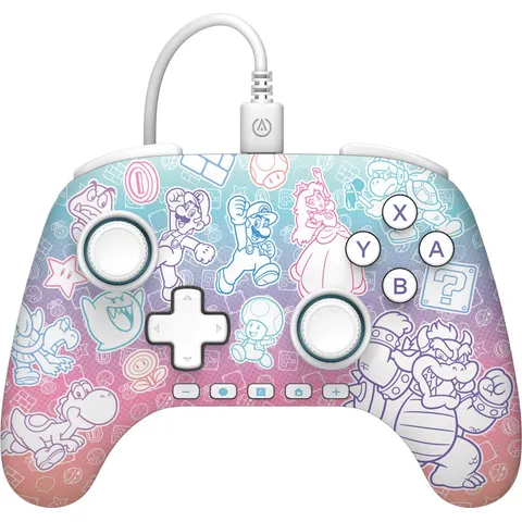 PowerA Bedrade Controller - Nintendo Switch - Mushroom Kingdom - 3m USB-kabel – afbeelding 2