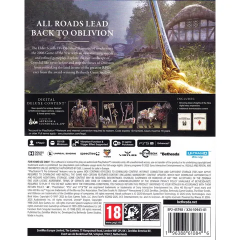 The Elder Scrolls IV Oblivion Remastered Deluxe Edition PS5 – afbeelding 2