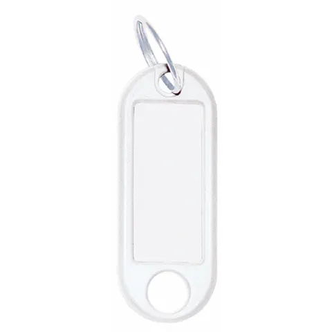 WEDO Sleutelhanger met ring, diameter: 18 mm, wit – afbeelding 2