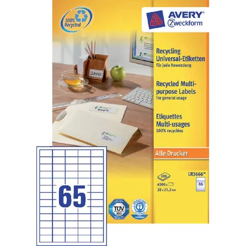 Avery LR3666 printeretiket – afbeelding 2