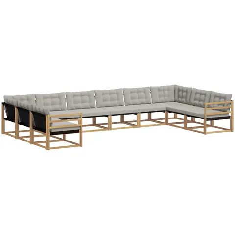 vidaXL Ensemble de canapés d'extérieur 10 pc 10 place – 812230 – image 3