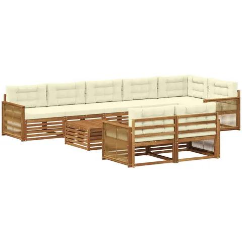 vidaXL Ensemble de canapés d'extérieur 9 pc – 709257 – image 2