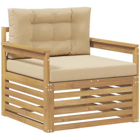 vidaXL Canapé d’extérieur Polyester Blanc – 651536 – image 3