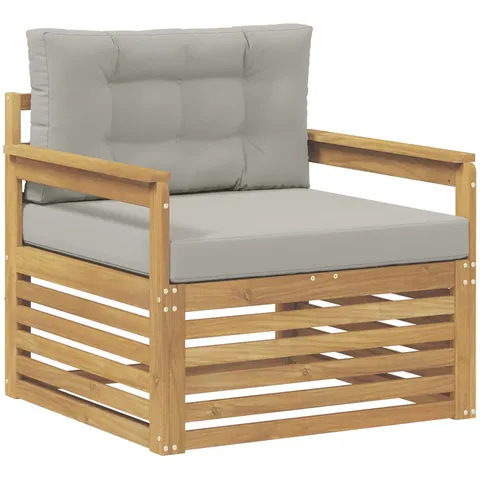 vidaXL Canapé d’extérieur Polyester Blanc – 651512 – image 3